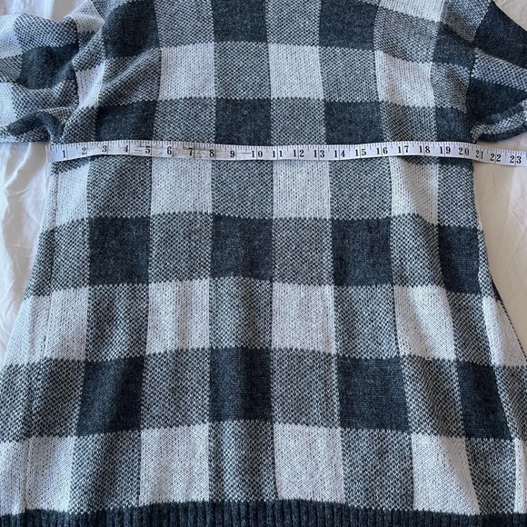 American Eagle Buffalo Plaid Open-front Wool Blend Cardigan M - Picture 10 of 10